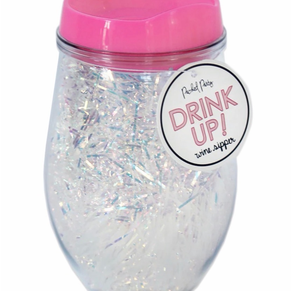 Packed Party - Iridescent Streamer Wine Sipper